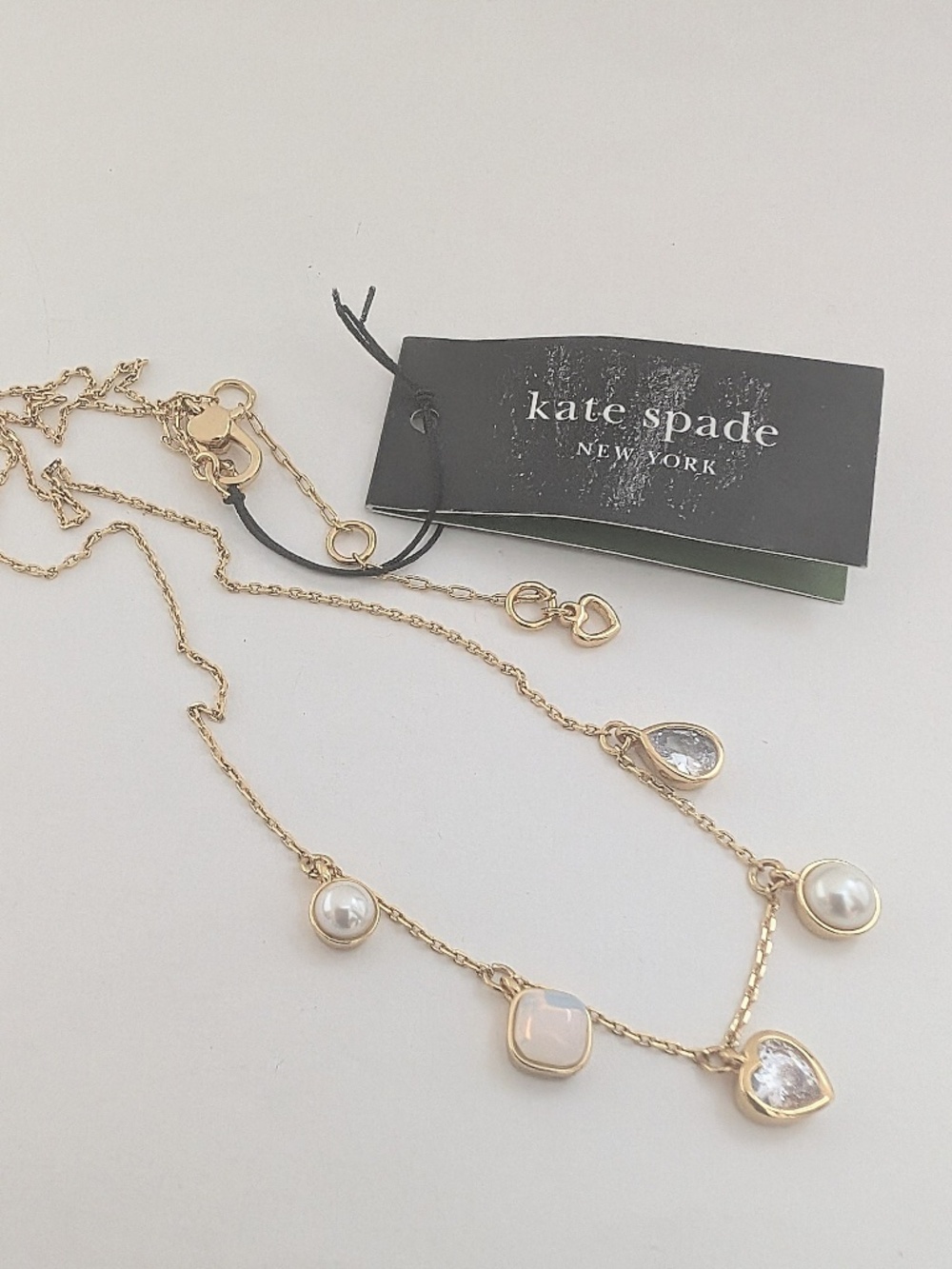 KATE SPADE - Bubbly Bezel Necklace - Gold Tone
